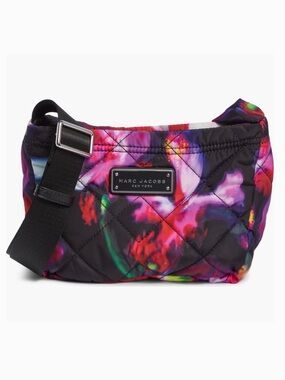 Marc Jacobs Quilted Nylon Crossbody Bag - Vibrant Floral Print